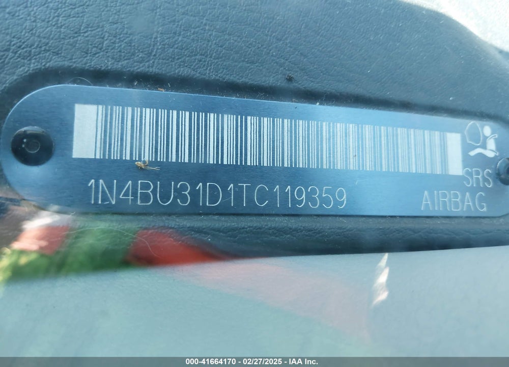1996 NISSAN ALTIMA VIN: 1N4BU31D1TC119359