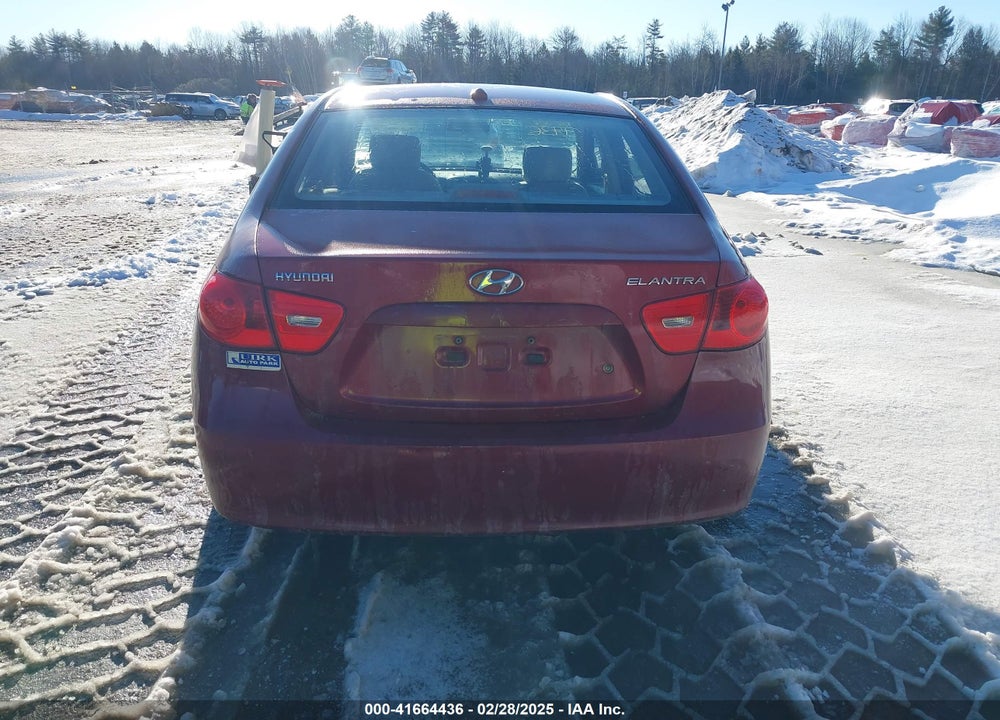 2007 HYUNDAI ELANTRA GLS/LIMITED/SE VIN: KMHDU46DX7U218646