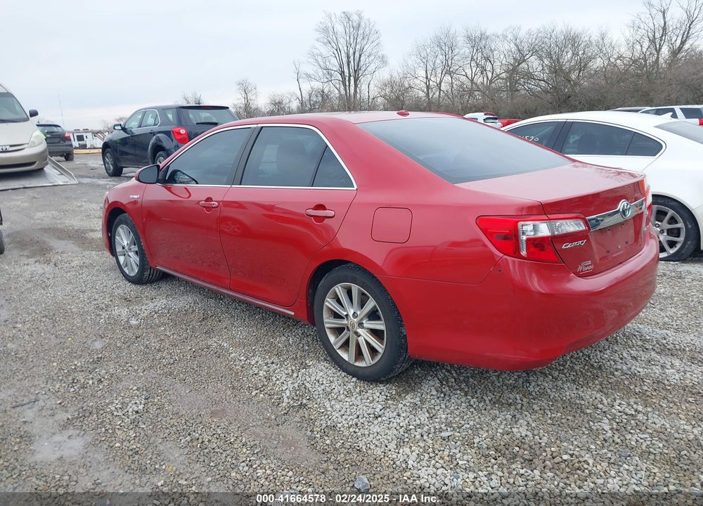 2012 TOYOTA CAMRY HYBRID XLE VIN: 4T1BD1FK4CU027707
