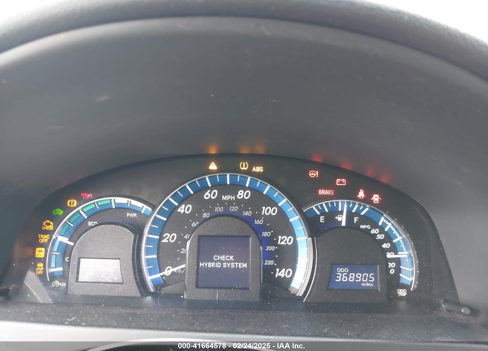 2012 TOYOTA CAMRY HYBRID XLE VIN: 4T1BD1FK4CU027707