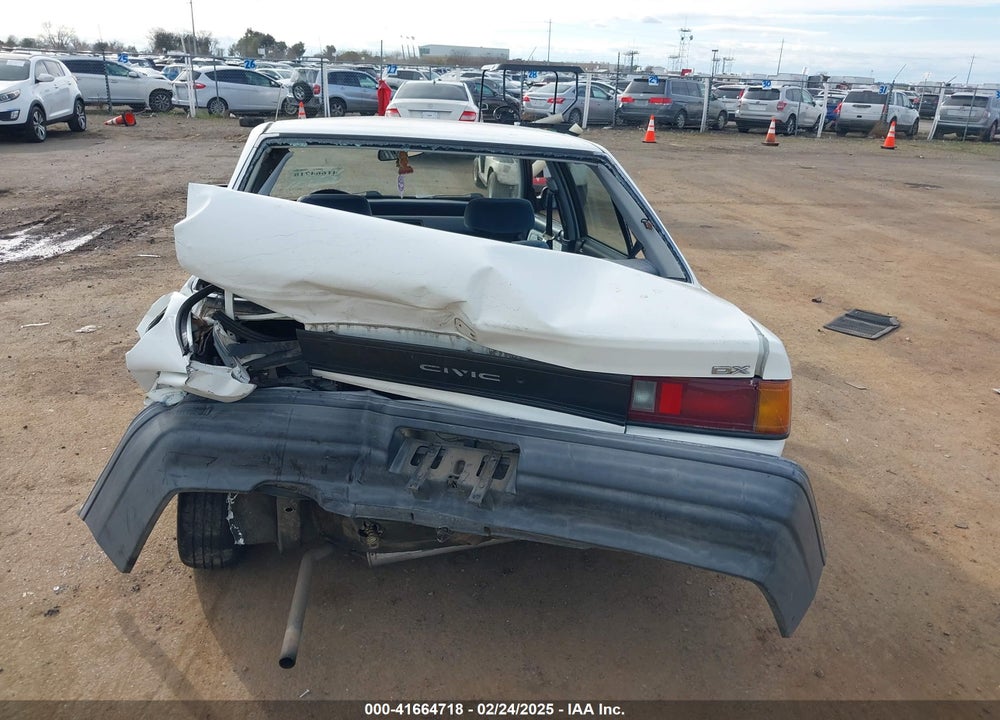 1988 HONDA CIVIC DX VIN: 1HGED3646JA046922