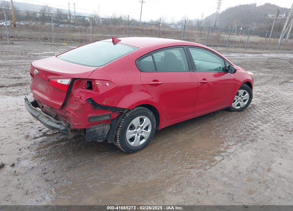 2016 KIA FORTE VIN: KNAFK4A62G5609289