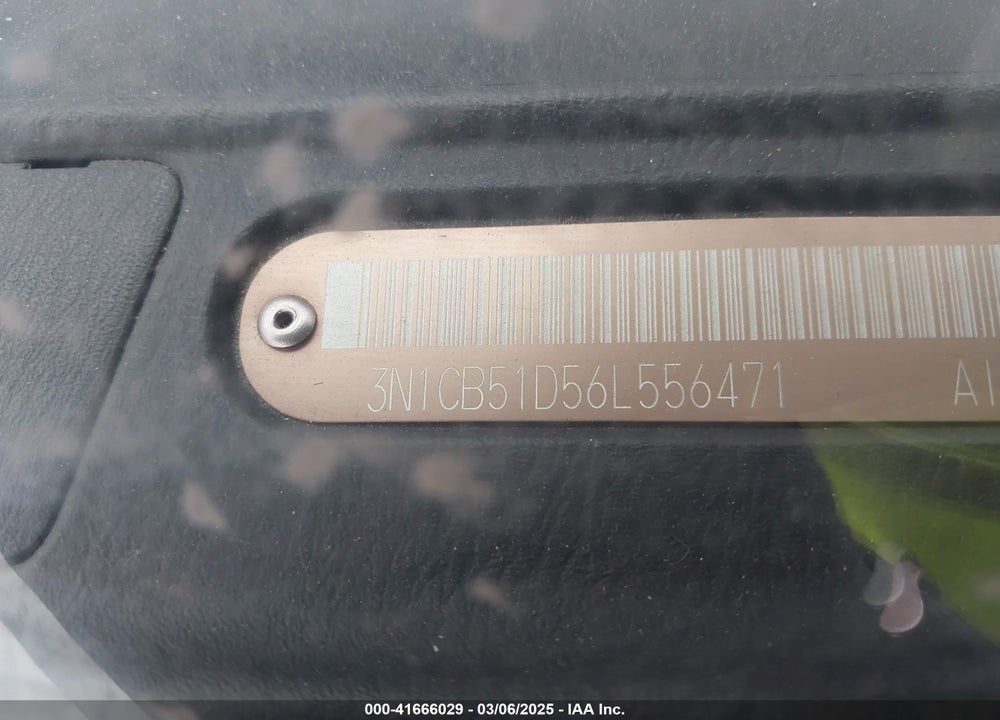 2006 NISSAN SENTRA VIN: 3N1CB51D56L556471