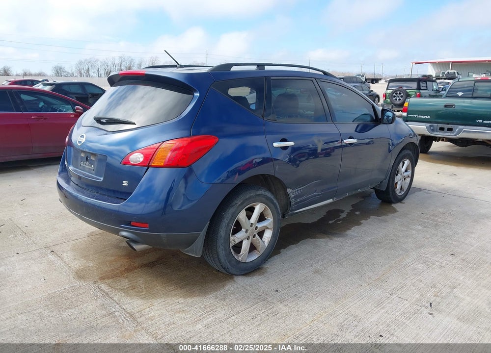 2009 NISSAN MURANO S VIN: JN8AZ18U79W030747