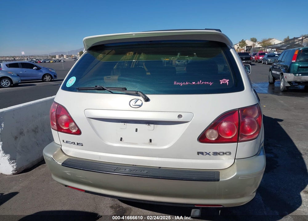 1999 LEXUS RX 300 VIN: JT6GF10U9X0015877