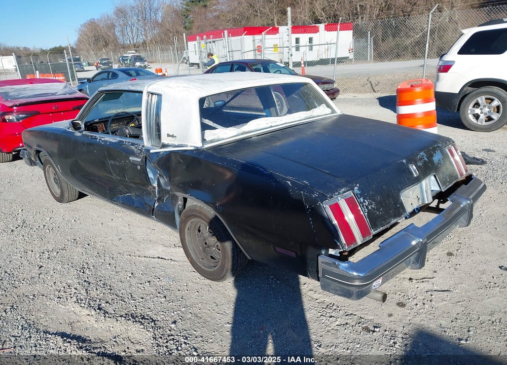 1980 OLDS CUTLASS SUPREME VIN: 3R47AAD410054