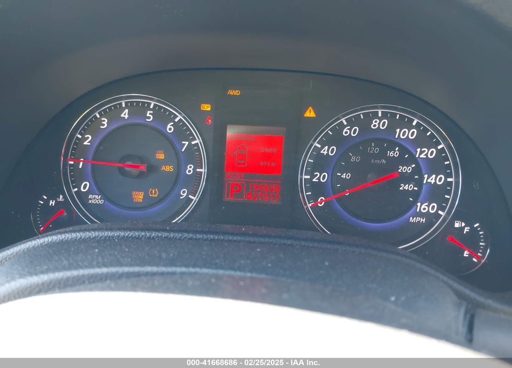2009 INFINITI G37X VIN: JNKCV64F29M652378