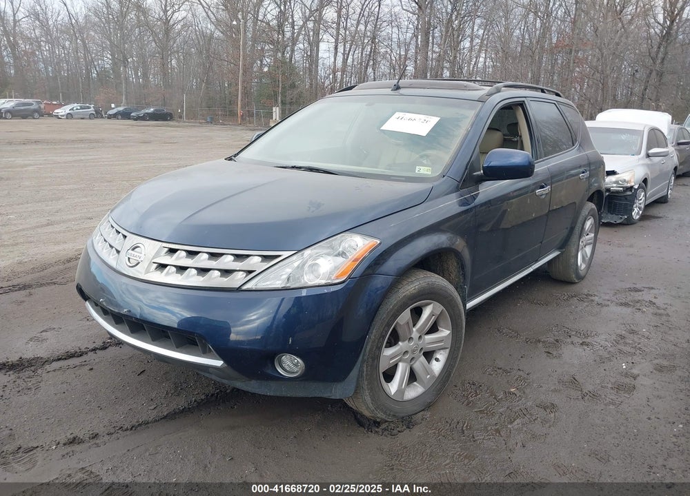 2007 NISSAN MURANO SL VIN: JN8AZ08W27W656232
