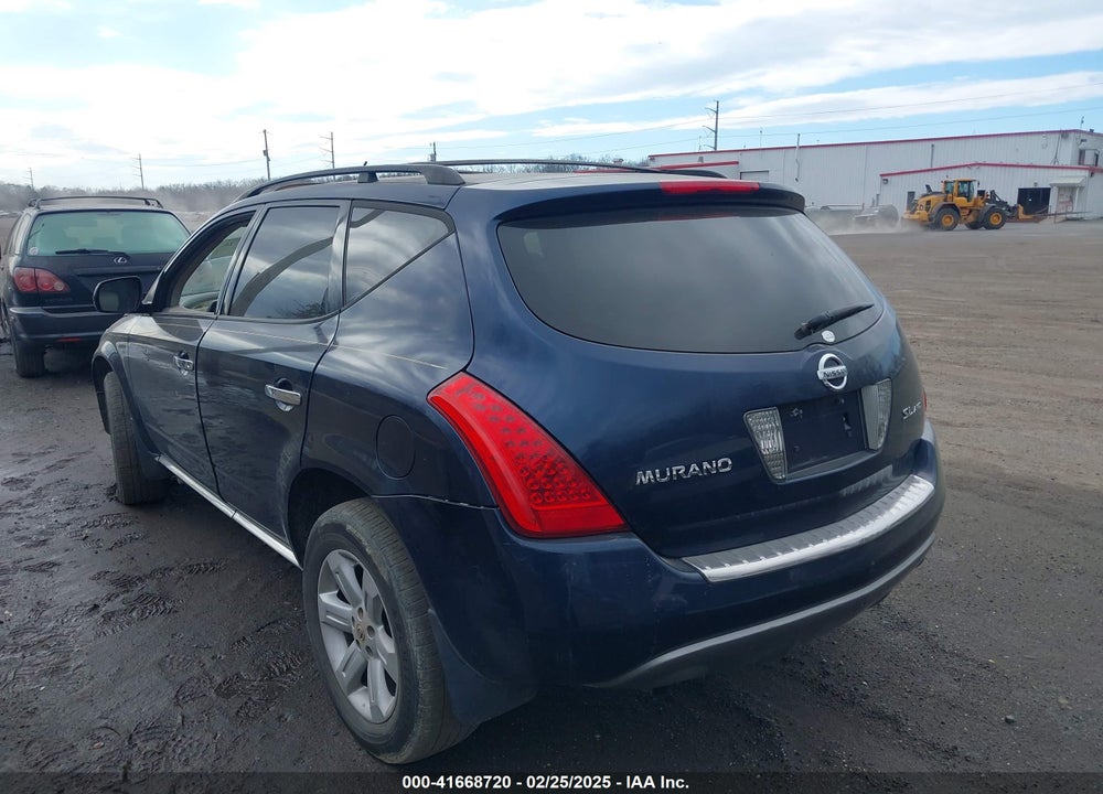 2007 NISSAN MURANO SL VIN: JN8AZ08W27W656232
