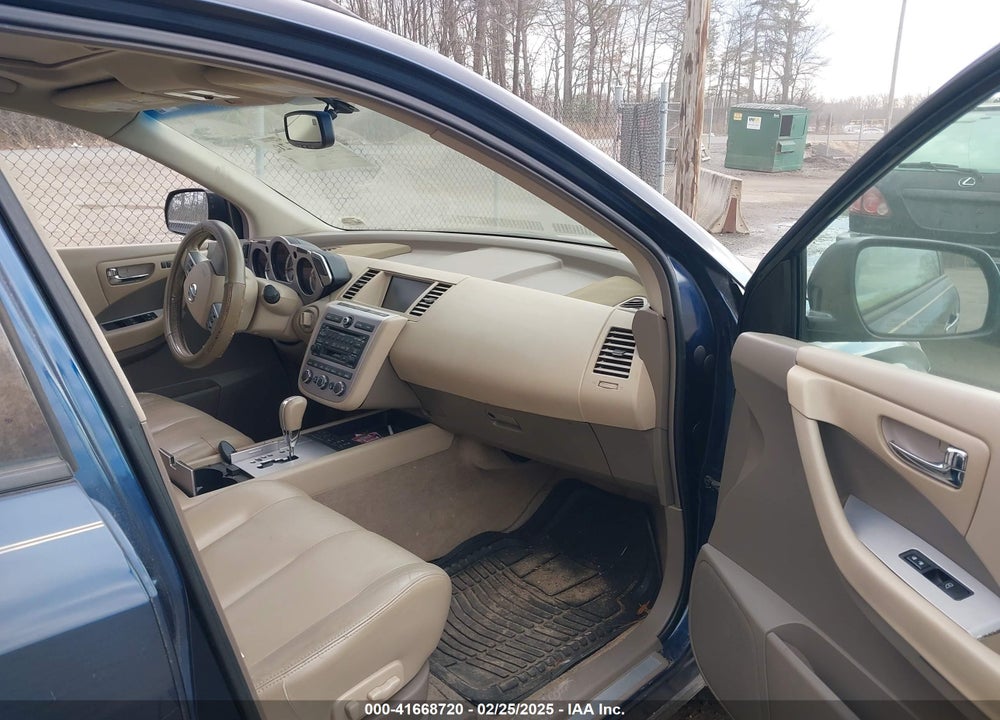 2007 NISSAN MURANO SL VIN: JN8AZ08W27W656232