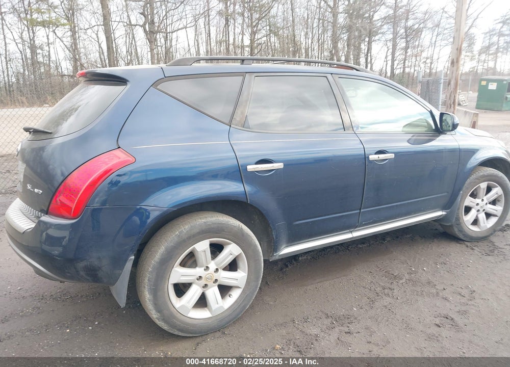 2007 NISSAN MURANO SL VIN: JN8AZ08W27W656232