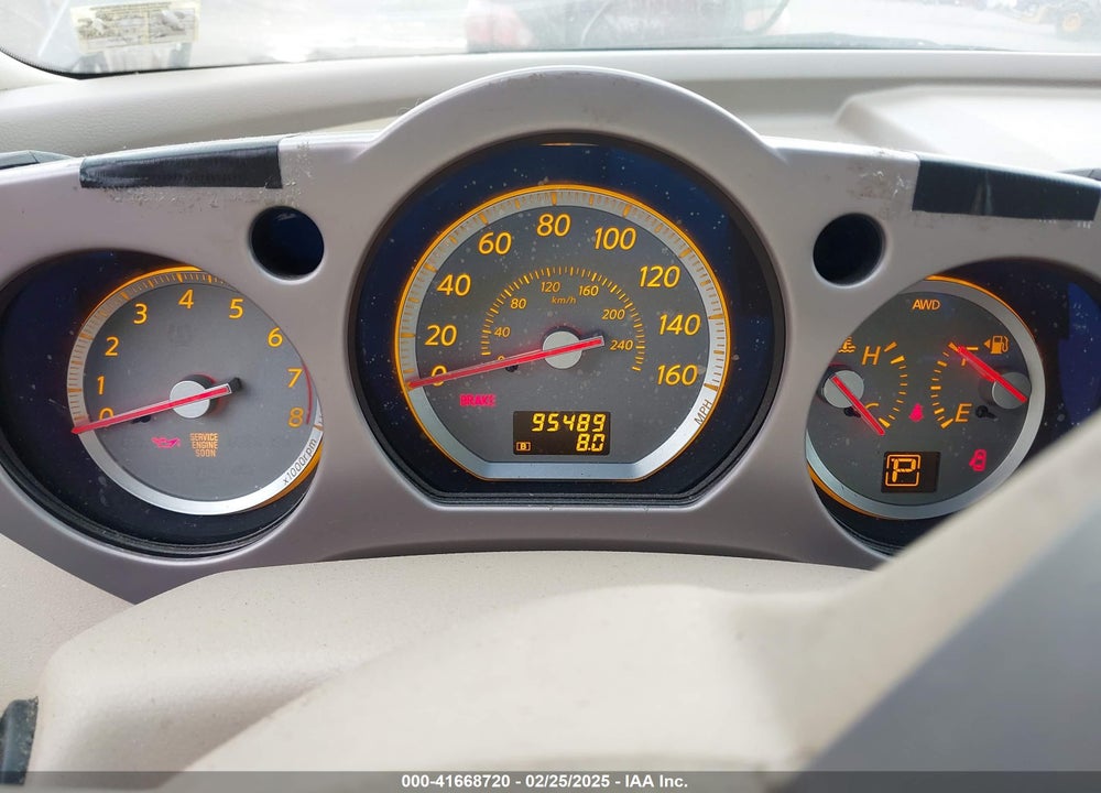 2007 NISSAN MURANO SL VIN: JN8AZ08W27W656232