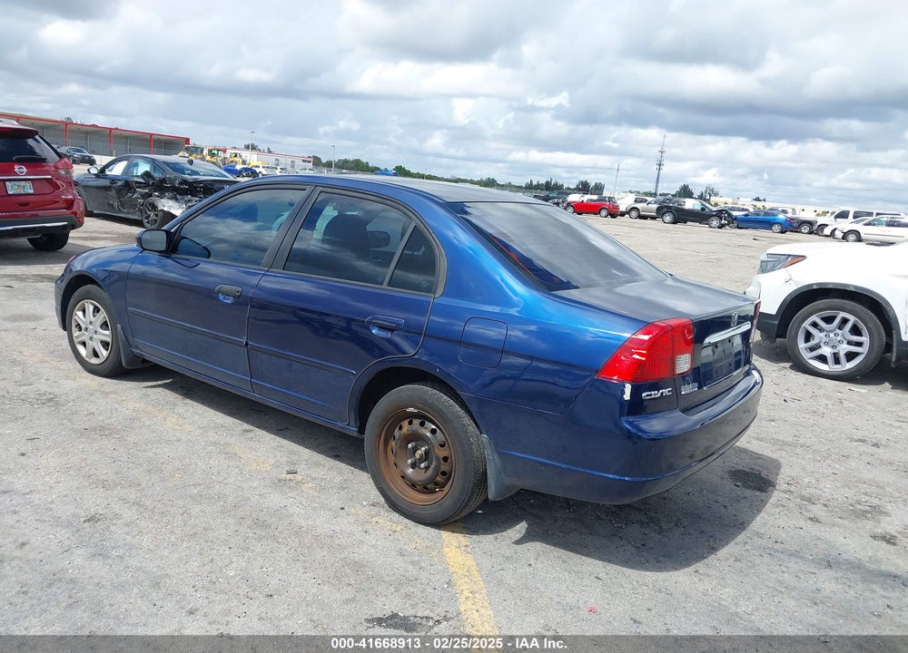 2003 HONDA CIVIC EX VIN: 1HGES26763L019785