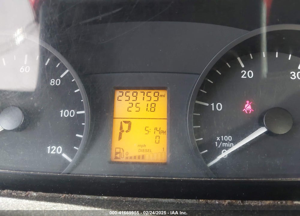2012 MERCEDES-BENZ SPRINTER 2500 HIGH ROOF VIN: WD3PE8CB5C5688848