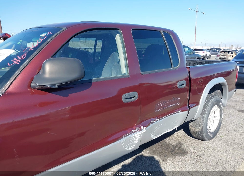 2002 DODGE DAKOTA SLT VIN: 1B7HG48Z52S605390
