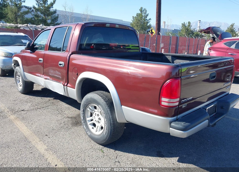2002 DODGE DAKOTA SLT VIN: 1B7HG48Z52S605390