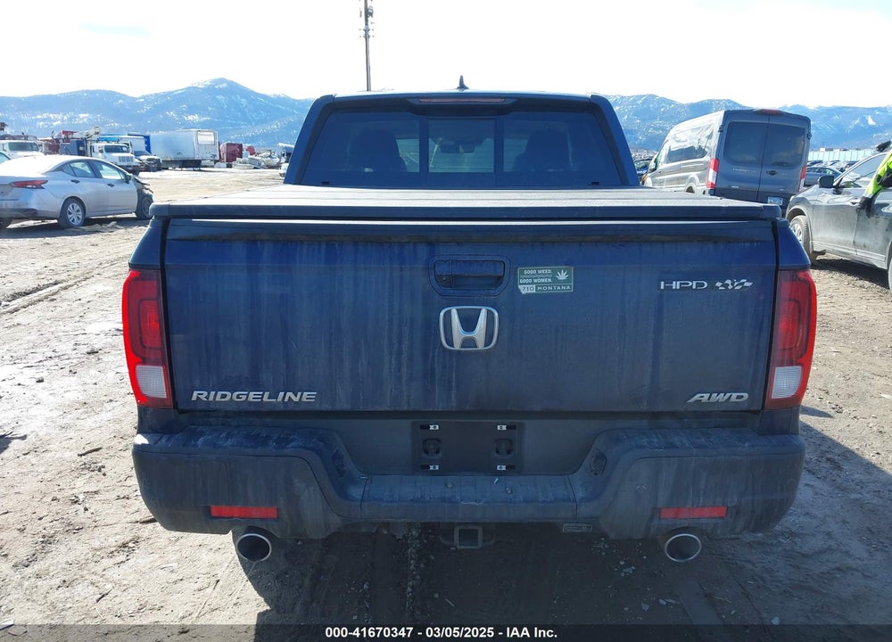 2022 HONDA RIDGELINE VIN: 5FPYK3F71NB013522