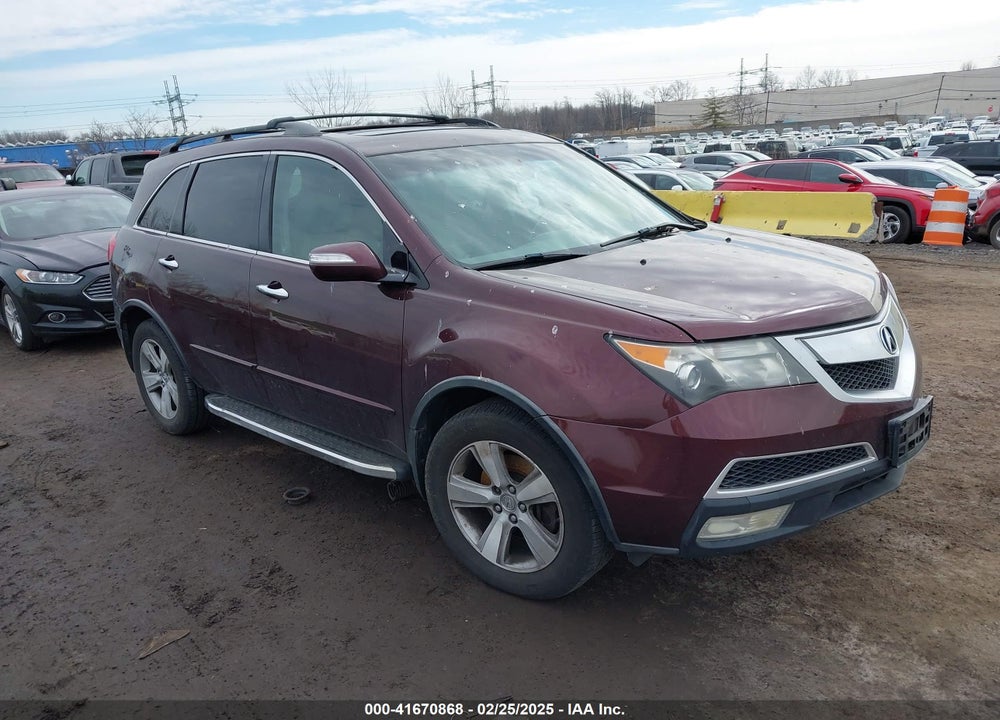 2011 ACURA MDX VIN: 2HNYD2H28BH509822