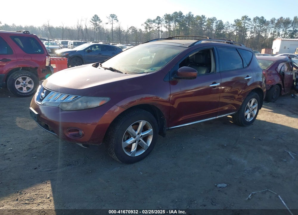 2010 NISSAN MURANO SL VIN: JN8AZ1MW3AW124863