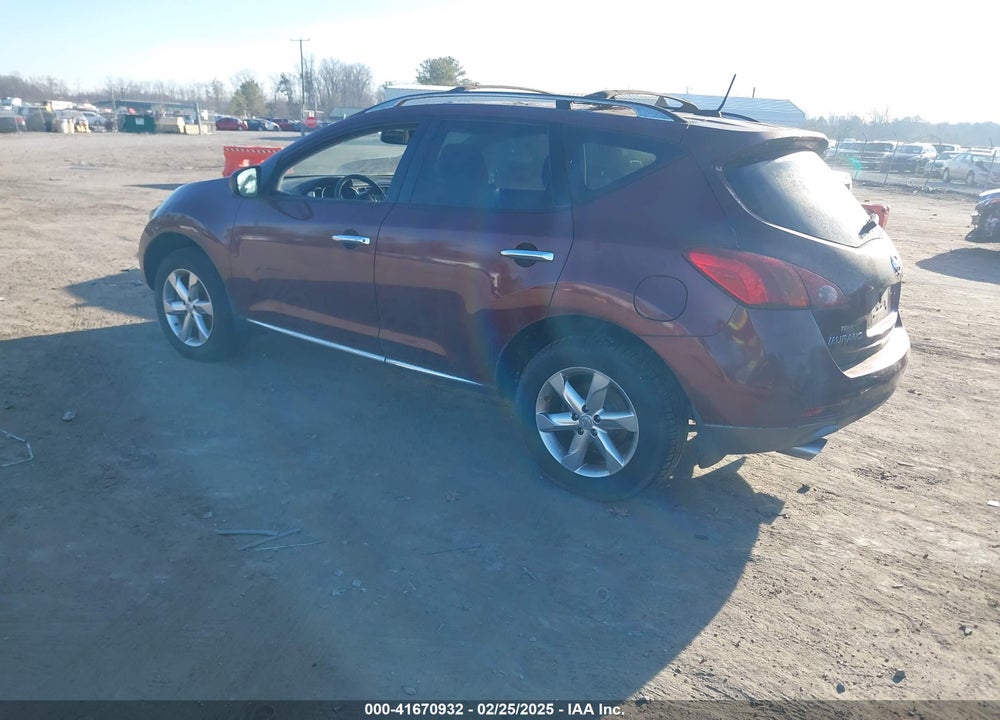 2010 NISSAN MURANO SL VIN: JN8AZ1MW3AW124863