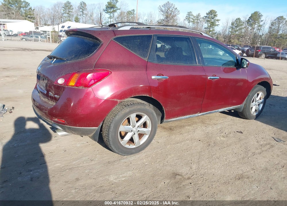 2010 NISSAN MURANO SL VIN: JN8AZ1MW3AW124863