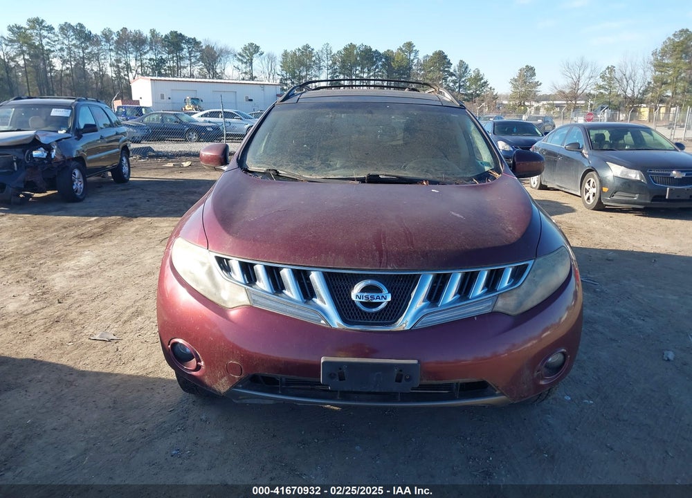 2010 NISSAN MURANO SL VIN: JN8AZ1MW3AW124863