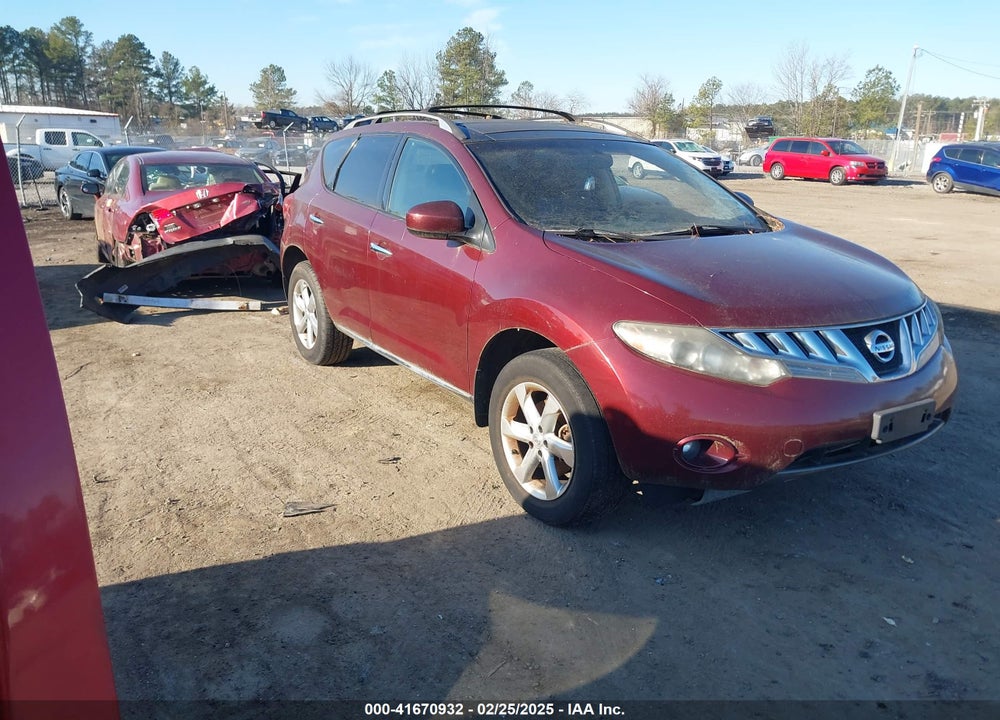 2010 NISSAN MURANO SL VIN: JN8AZ1MW3AW124863