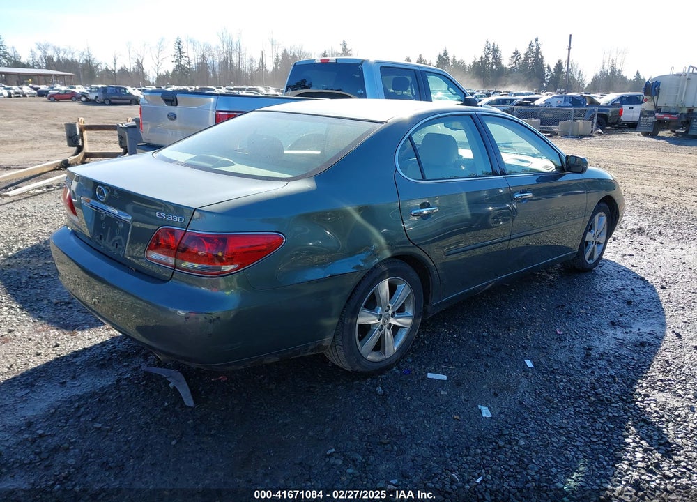 2005 LEXUS ES 330 VIN: JTHBA30G555090727