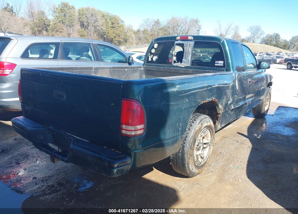 2000 DODGE DAKOTA VIN: 1B7GL22X1YS600067