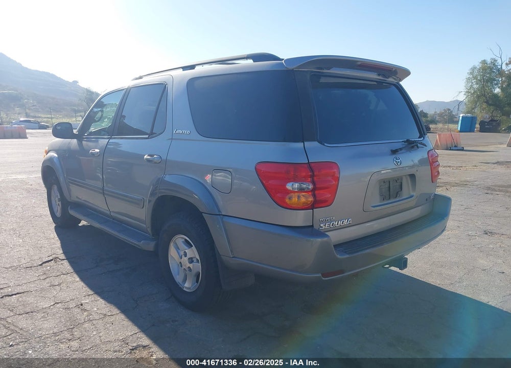 2001 TOYOTA SEQUOIA LIMITED V8 VIN: 5TDZT38A61S044399