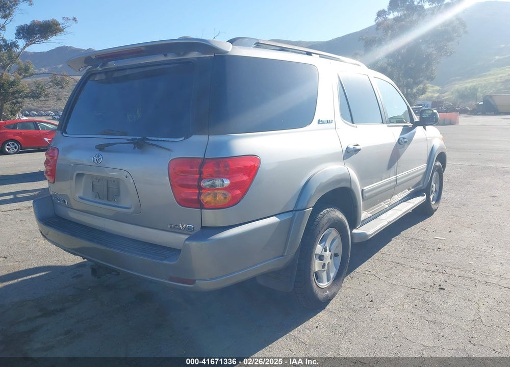 2001 TOYOTA SEQUOIA LIMITED V8 VIN: 5TDZT38A61S044399