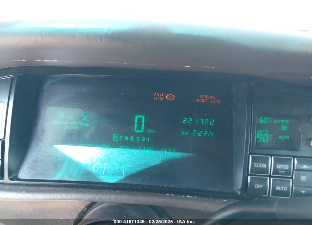 1995 CADILLAC DEVILLE VIN: 1G6KD52B7SU262301