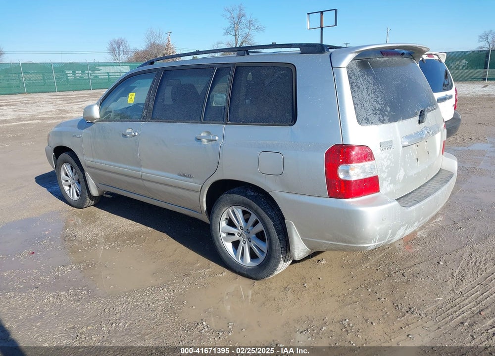 2007 TOYOTA HIGHLANDER HYBRID VIN: JTEDW21A270019125