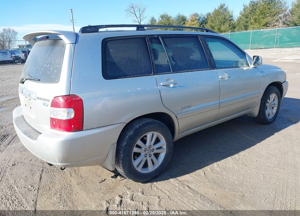 2007 TOYOTA HIGHLANDER HYBRID VIN: JTEDW21A270019125