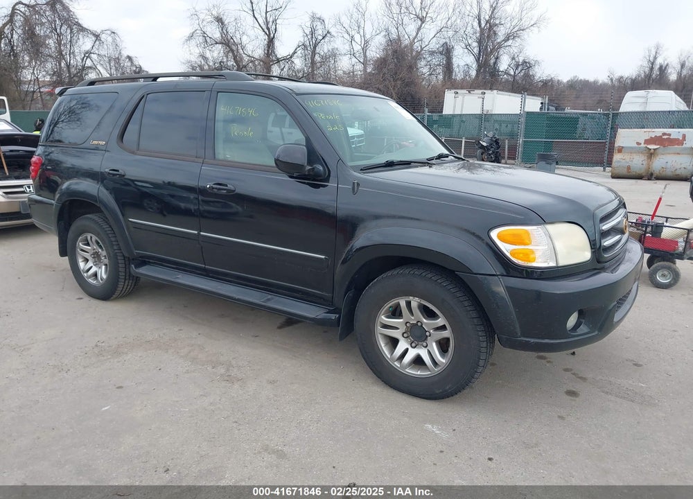 2003 TOYOTA SEQUOIA LIMITED V8 VIN: 5TDBT48A63S184964