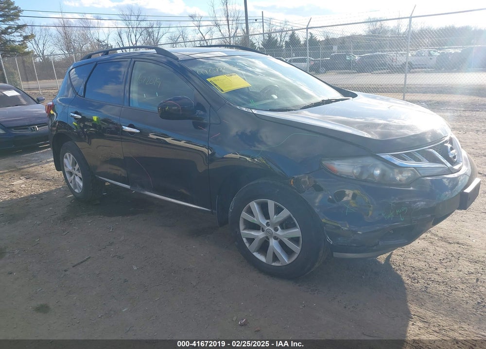 2011 NISSAN MURANO VIN: JN8AZ1MW9BW181392