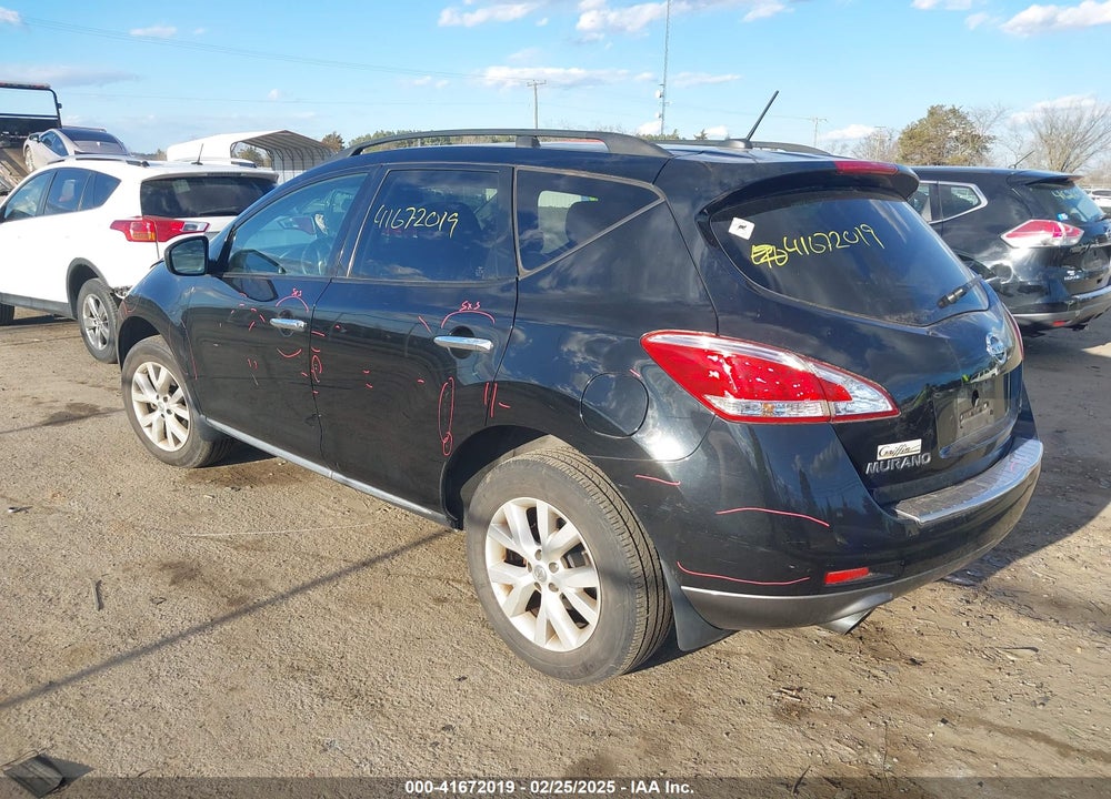 2011 NISSAN MURANO VIN: JN8AZ1MW9BW181392