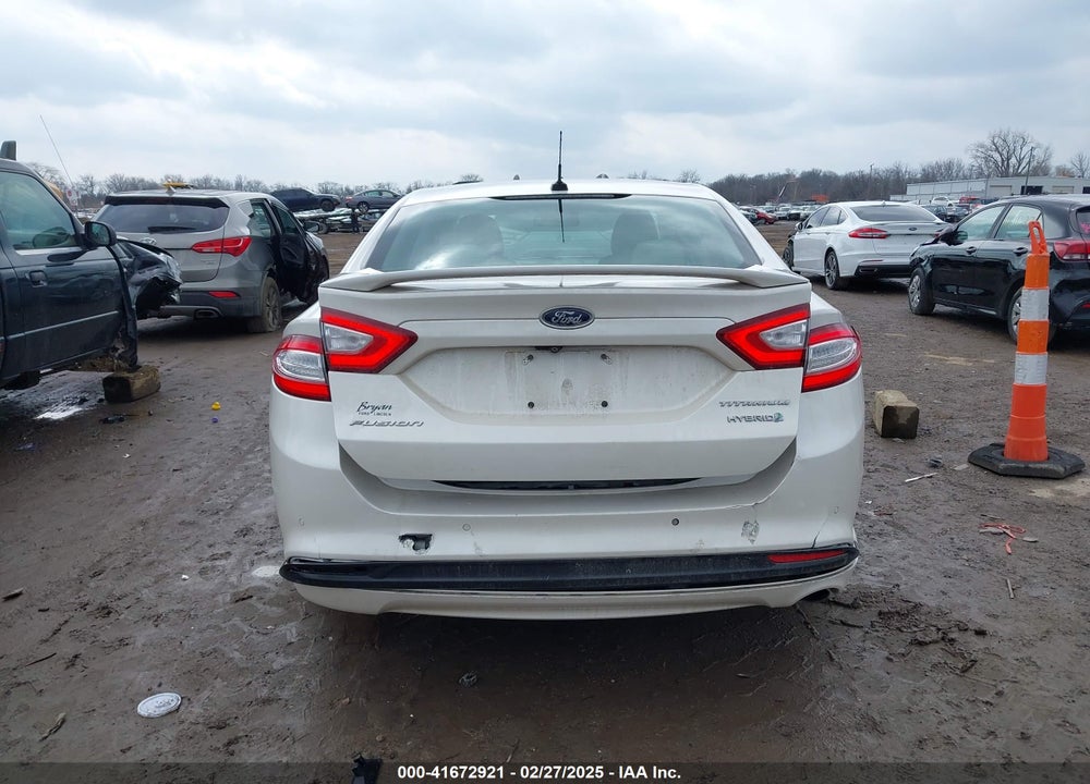 2014 FORD FUSION HYBRID VIN: 3FA6P0RU7ER376199