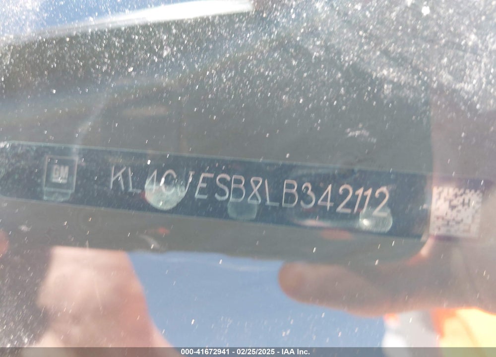 2020 BUICK ENCORE AWD PREFERRED VIN: KL4CJESB8LB342112