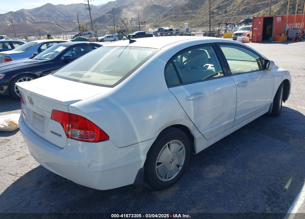 2008 HONDA CIVIC HYBRID VIN: JHMFA36258S024536