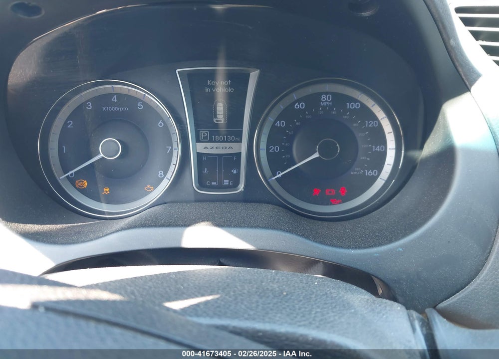 2013 HYUNDAI AZERA VIN: KMHFH4JG2DA256481