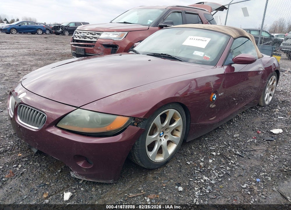 2004 BMW Z4 2.5I VIN: 4USBT33544LS50607
