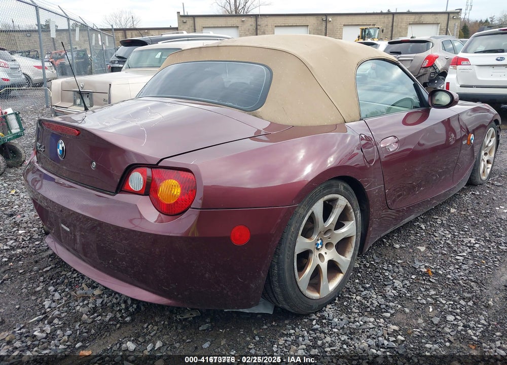 2004 BMW Z4 2.5I VIN: 4USBT33544LS50607
