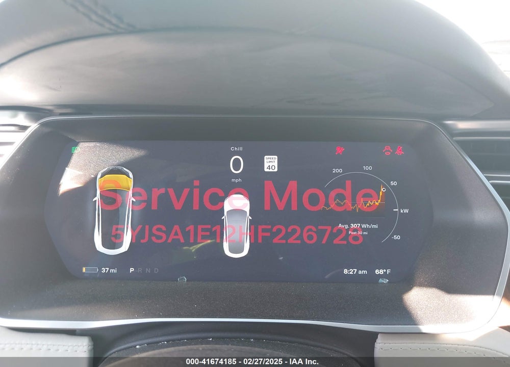 2017 TESLA MODEL S VIN: 5YJSA1E12HF226728