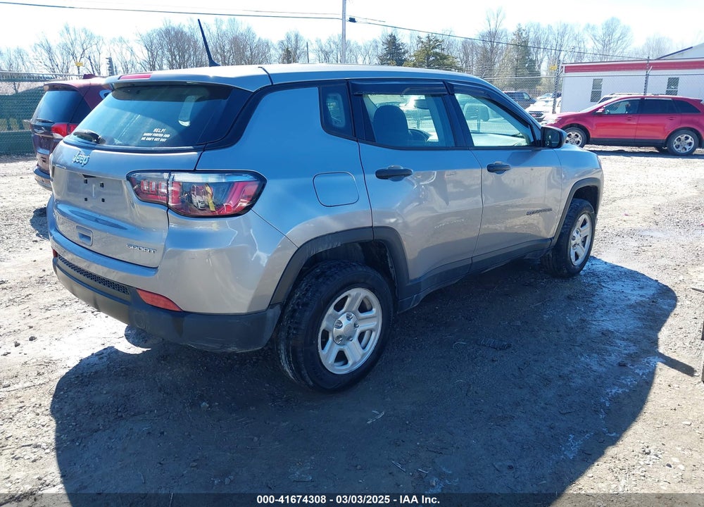 2018 JEEP COMPASS SPORT 4X4 VIN: 3C4NJDAB8JT191603