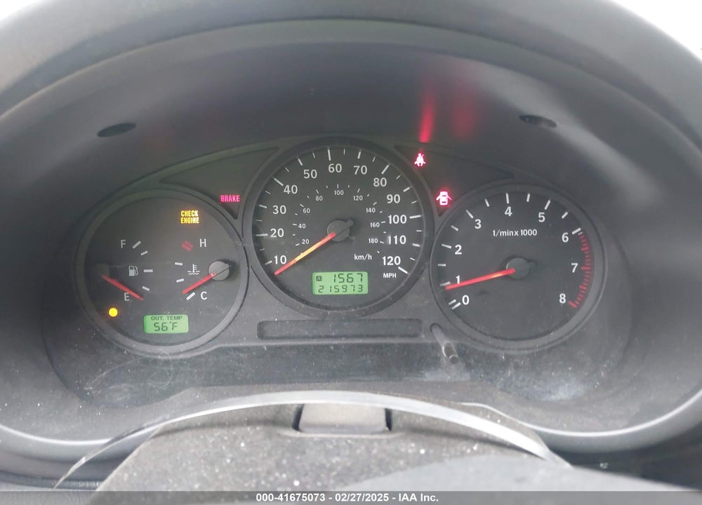 2005 SAAB 9-2X LINEAR VIN: JF4GG61625G057758
