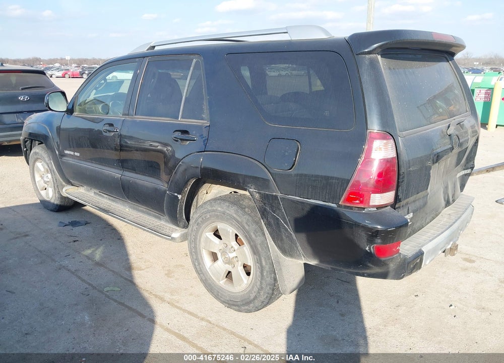2003 TOYOTA 4RUNNER LIMITED V6 VIN: JTEBU17R130008650