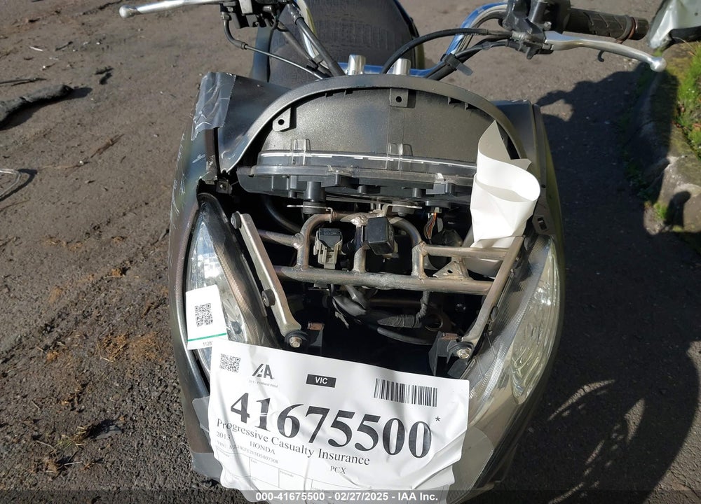 2013 HONDA PCX 150 VIN: MLHKF1215D5007308