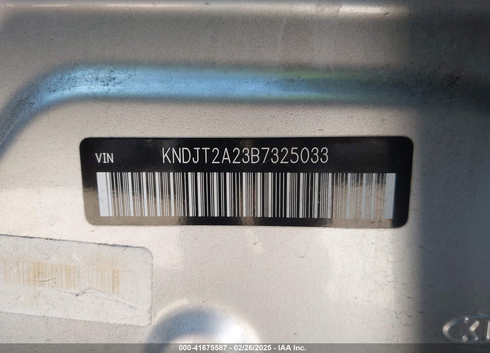 2011 KIA SOUL VIN: KNDJT2A23B7325033