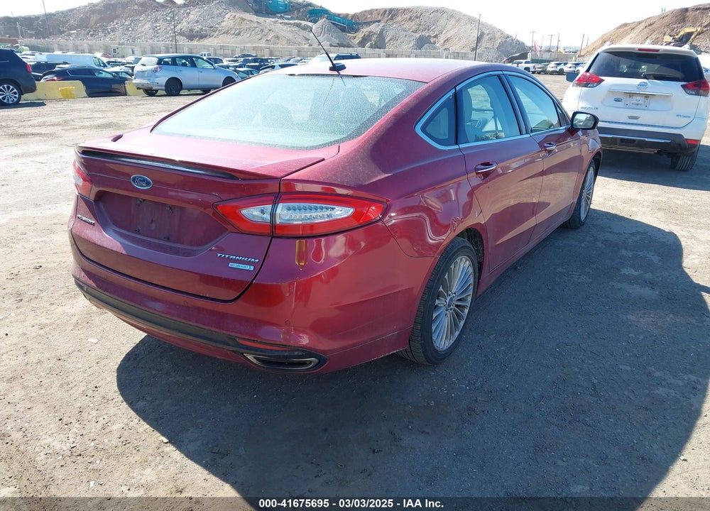 2016 FORD FUSION TITANIUM VIN: 3FA6P0K92GR391329